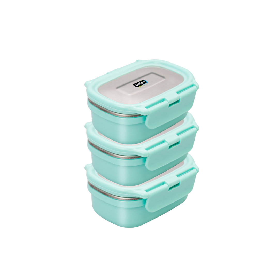 Veigo Heat Up Small- Condiment Storage Dabbi- Set of 3