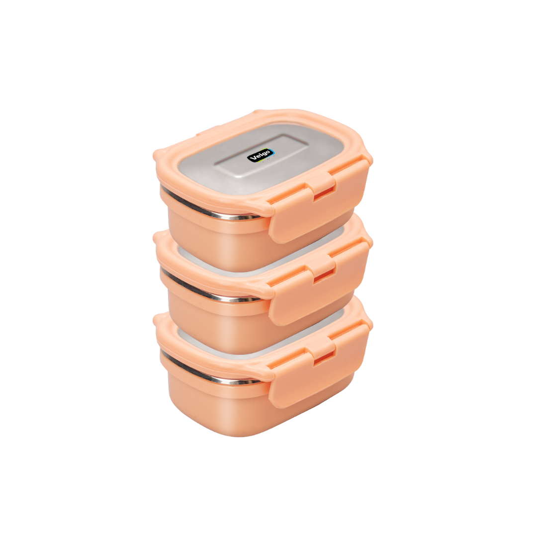 Veigo Heat Up Small- Condiment Storage Dabbi- Set of 3