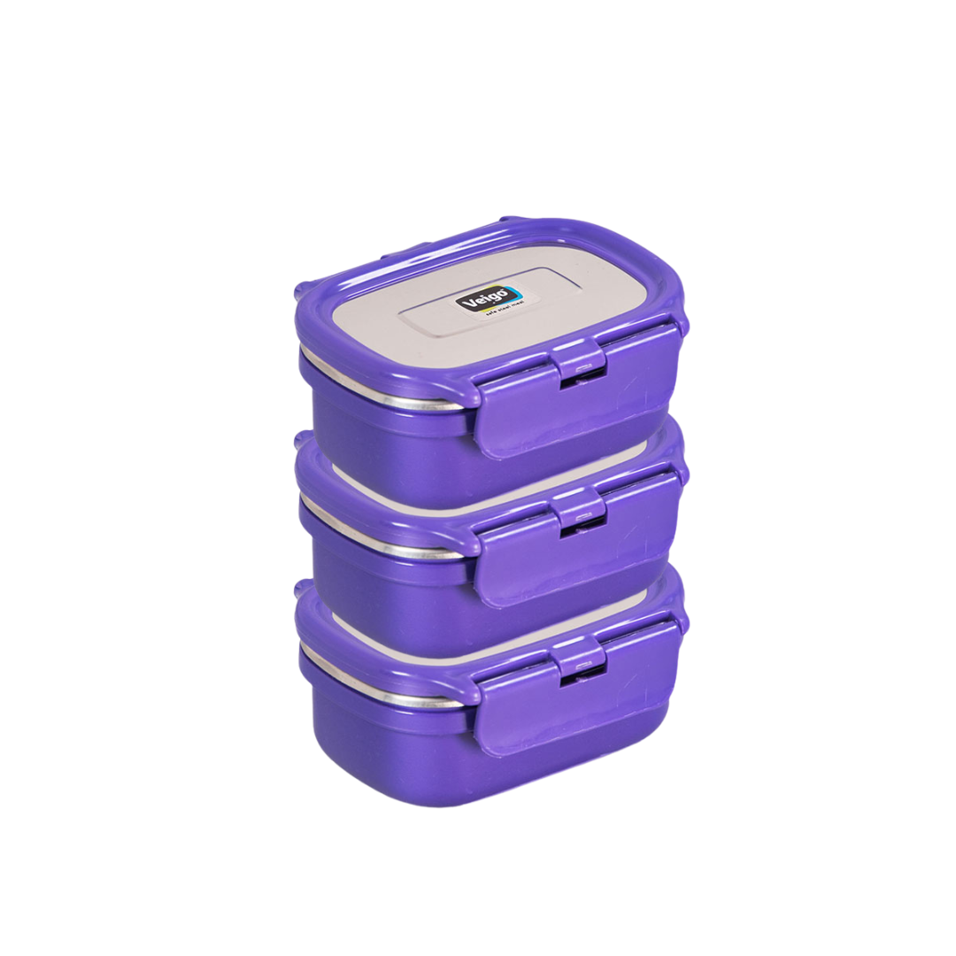 Veigo Heat Up Small- Condiment Storage Dabbi- Set of 3
