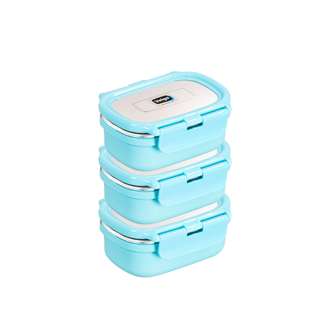 Veigo Heat Up Small- Condiment Storage Dabbi- Set of 3