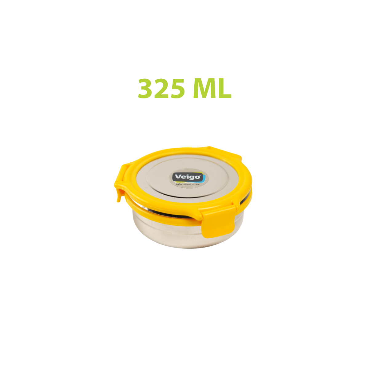 Veigo Stack of 3 Round Steel Boxes | Durable & Leakproof