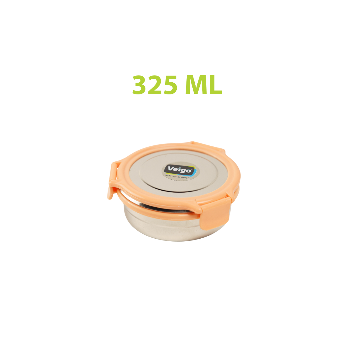 Veigo Stack of 3 Round Steel Boxes | Durable & Leakproof