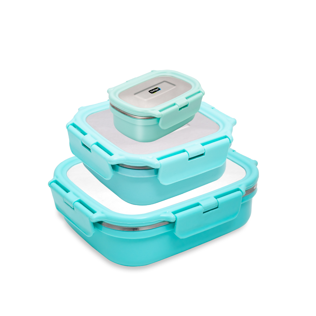 Heat-Up Lunch Box Set of 3(Large+ Medium+ Small)