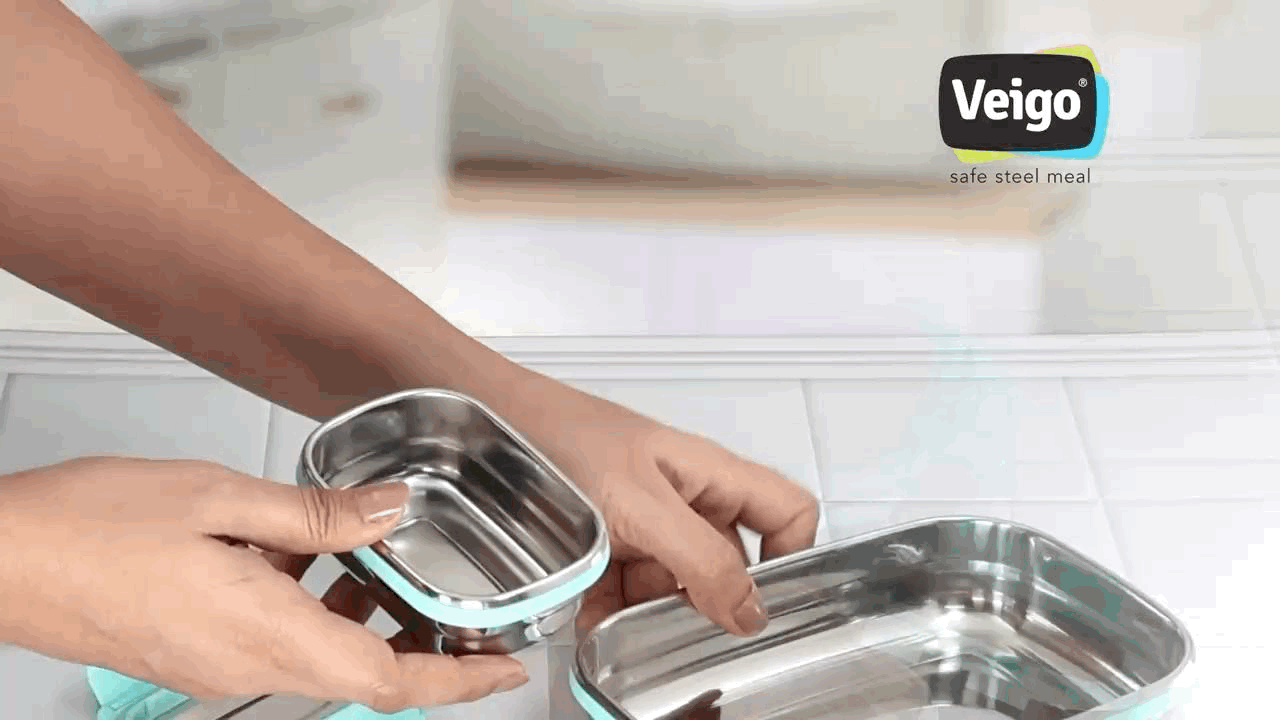 Veigo Jumbo Leakproof Lunch Box w/ Veg Box