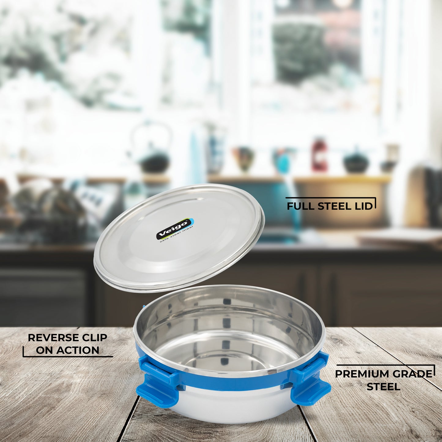 Lids for Original / HeatUp / Fun Series - Veigo Original / Small Veg Box (180 Ml) / Peach Fuzz - Pantone Color of the Year