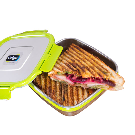 Veigo SANDWICH Steel Lunch Box - Veigo Single Piece / Green