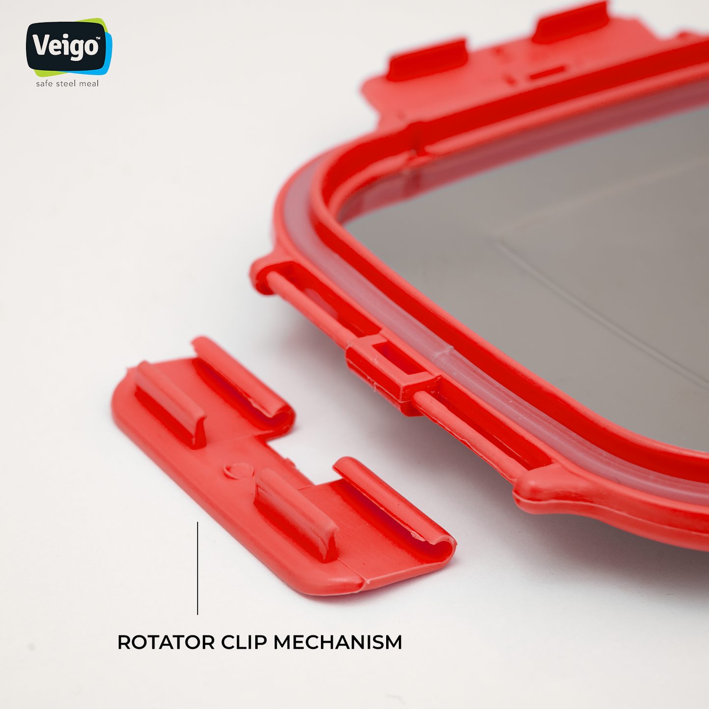 Clips / Locks - Veigo Heat Up (Microwave Safe) / Normal Clip / Red