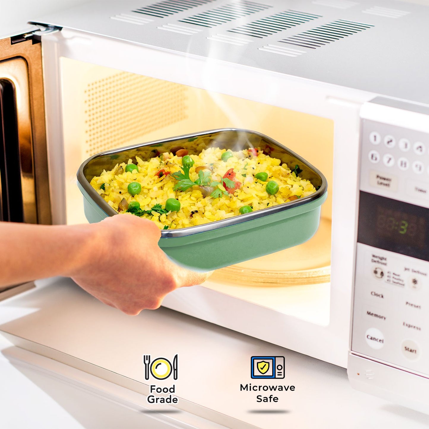 Veigo HeatUp Large ( Microwave Safe) - Veigo Single / Green
