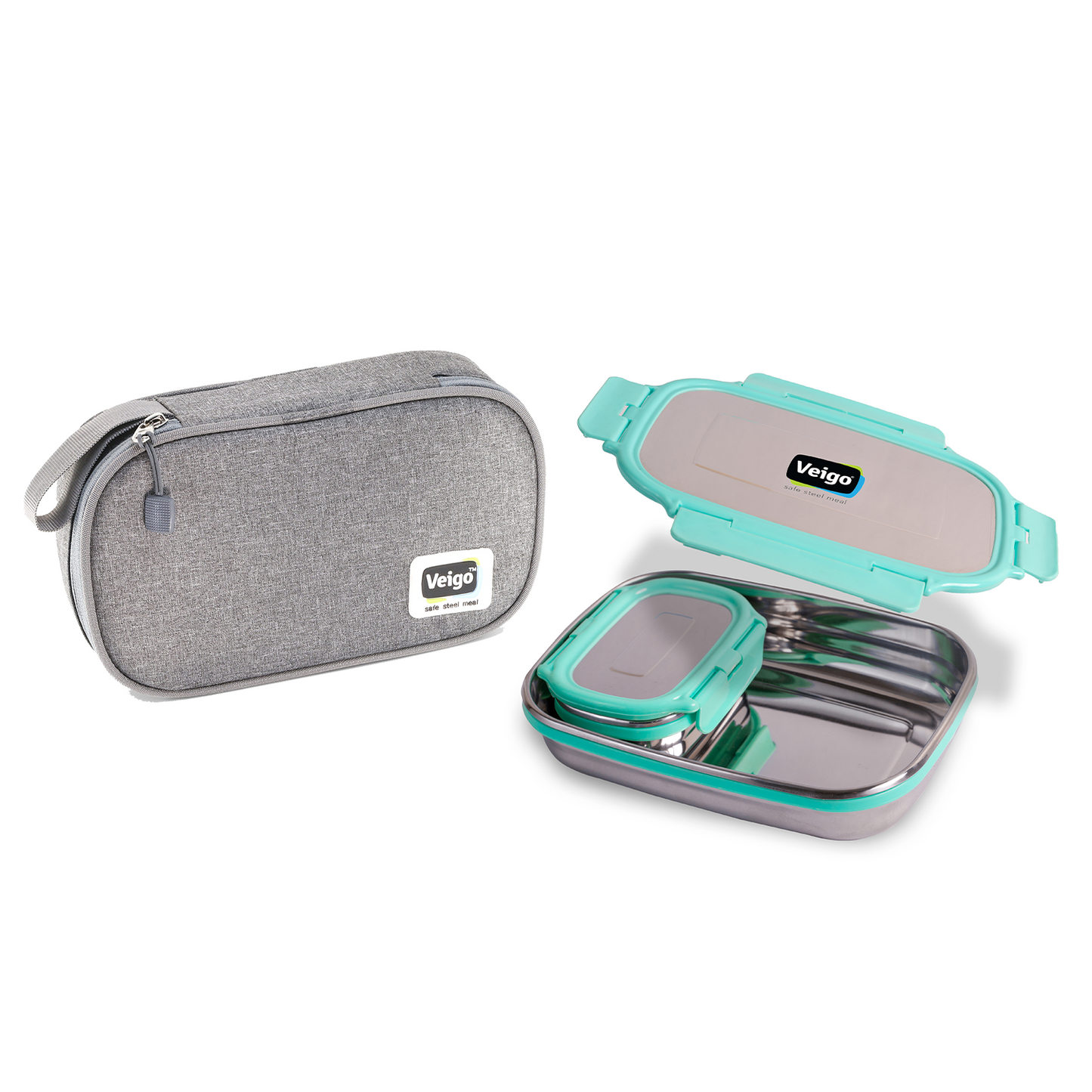 Veigo Jumbo Leakproof Lunch Box w/ Veg Box