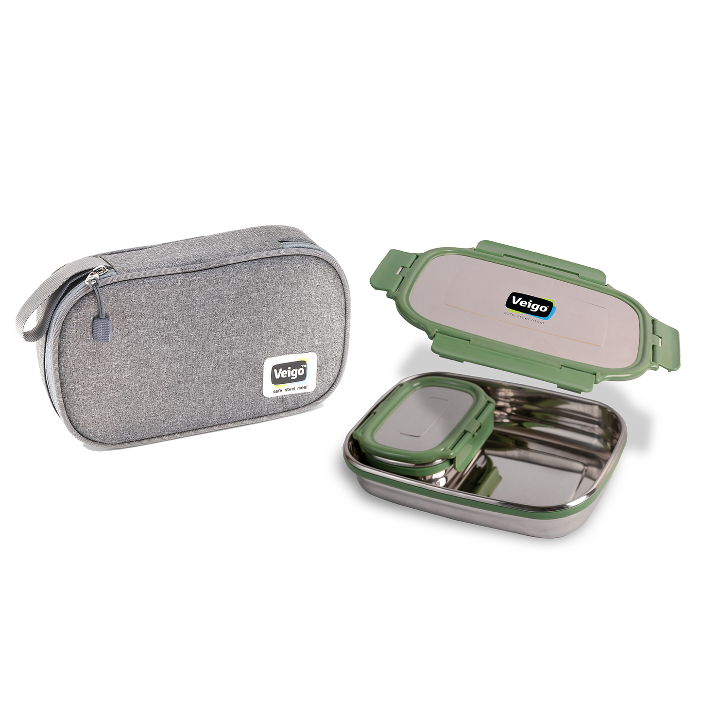 Veigo Jumbo Leakproof Lunch Box w/ Veg Box