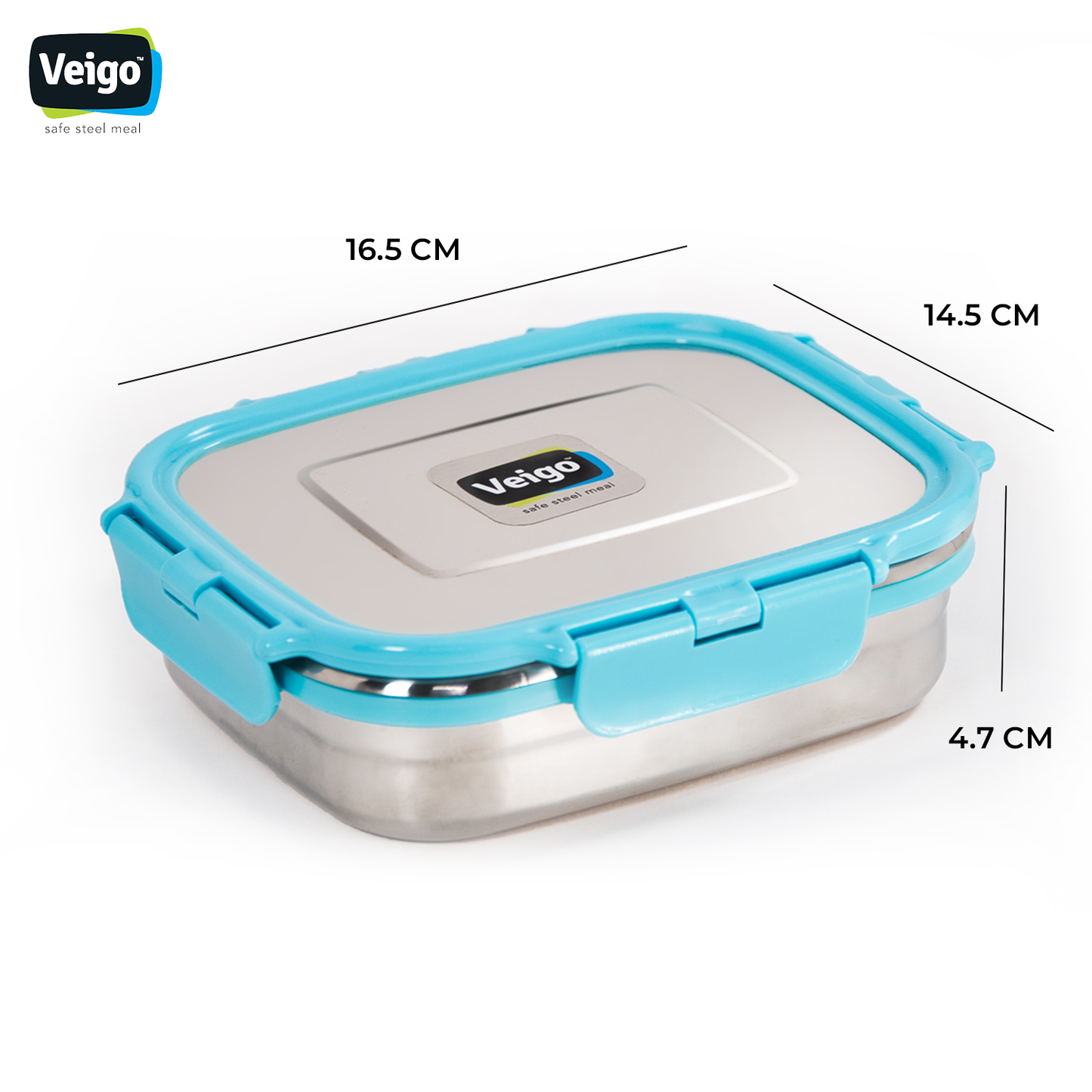 Veigo Daftar- Set of 3 Lunch Boxes in Lunch Bag - Veigo Yellow / Original