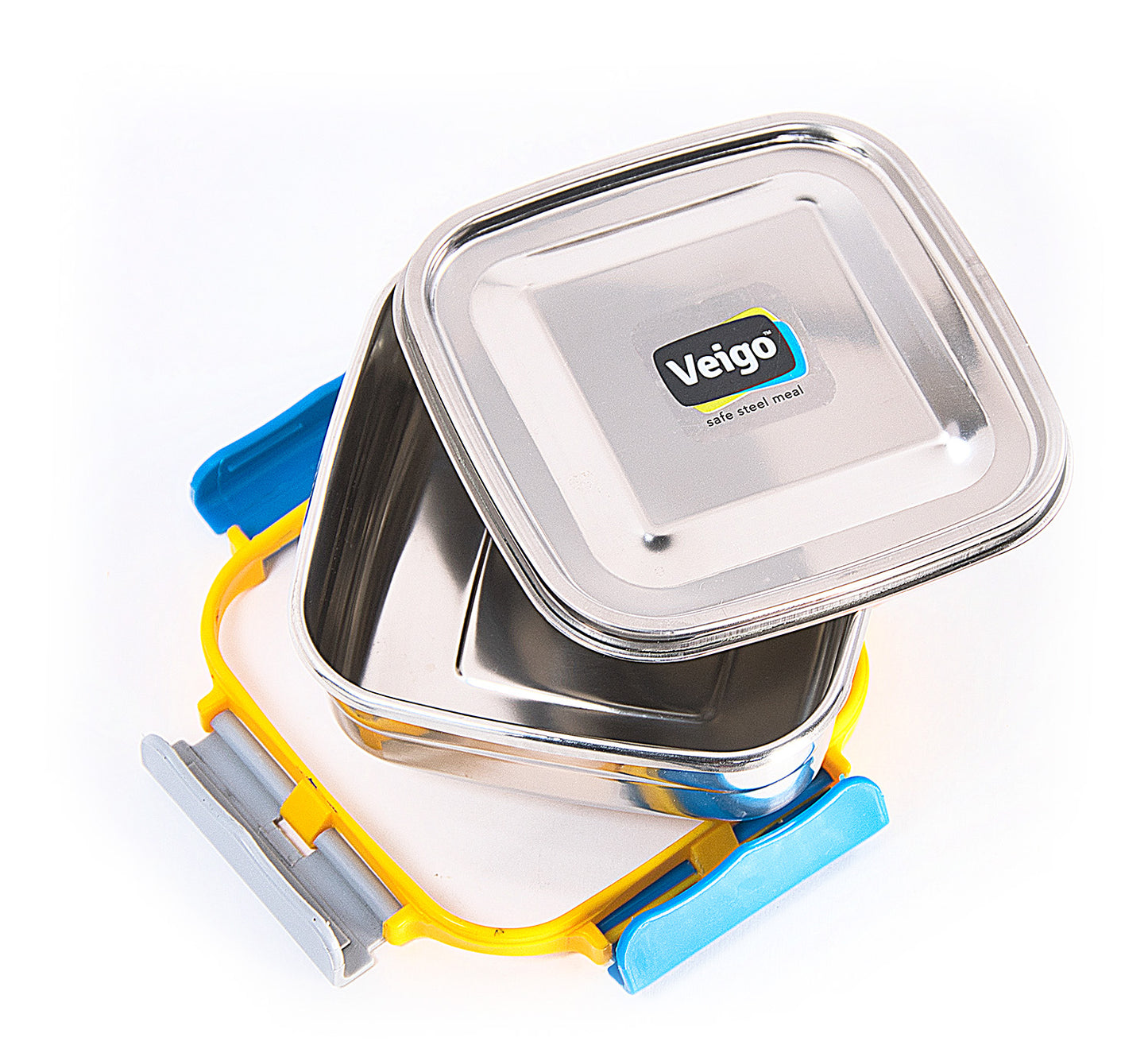 Veigo MaxoSteel Medium Stainless Steel Snack Box - Veigo Red / Single