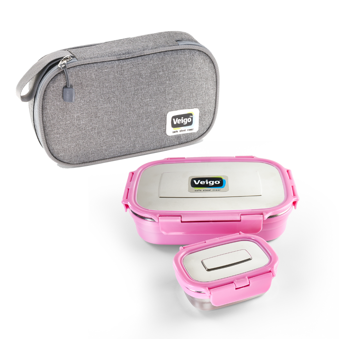 Veigo Fun Jumbo w/ Veg Box - Veigo Pink / with Insulated Fabric Pouch