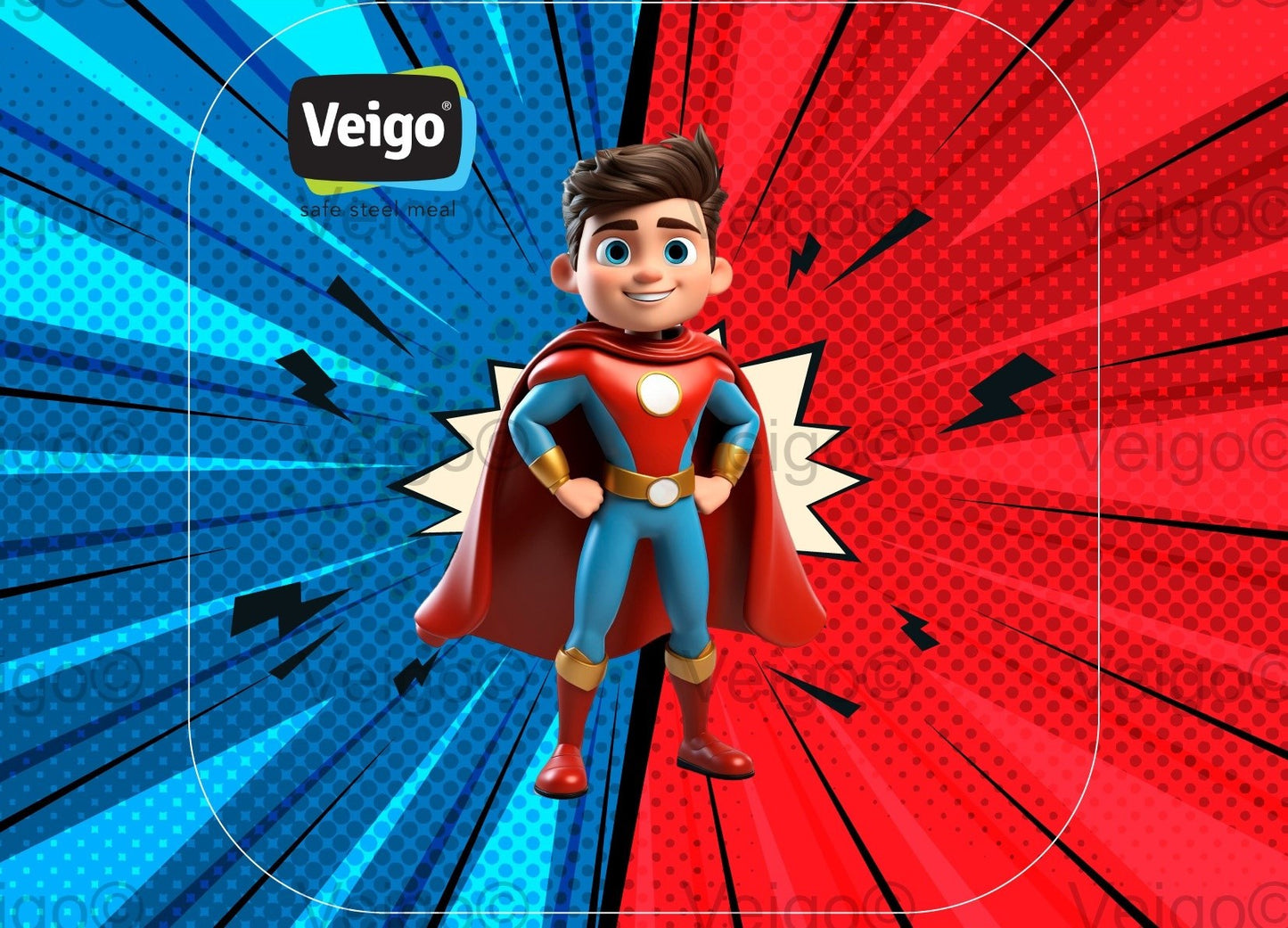 Veigo Skins 🎨- Fun & Waterproof - Veigo Jumbo 950 ml / Superboy