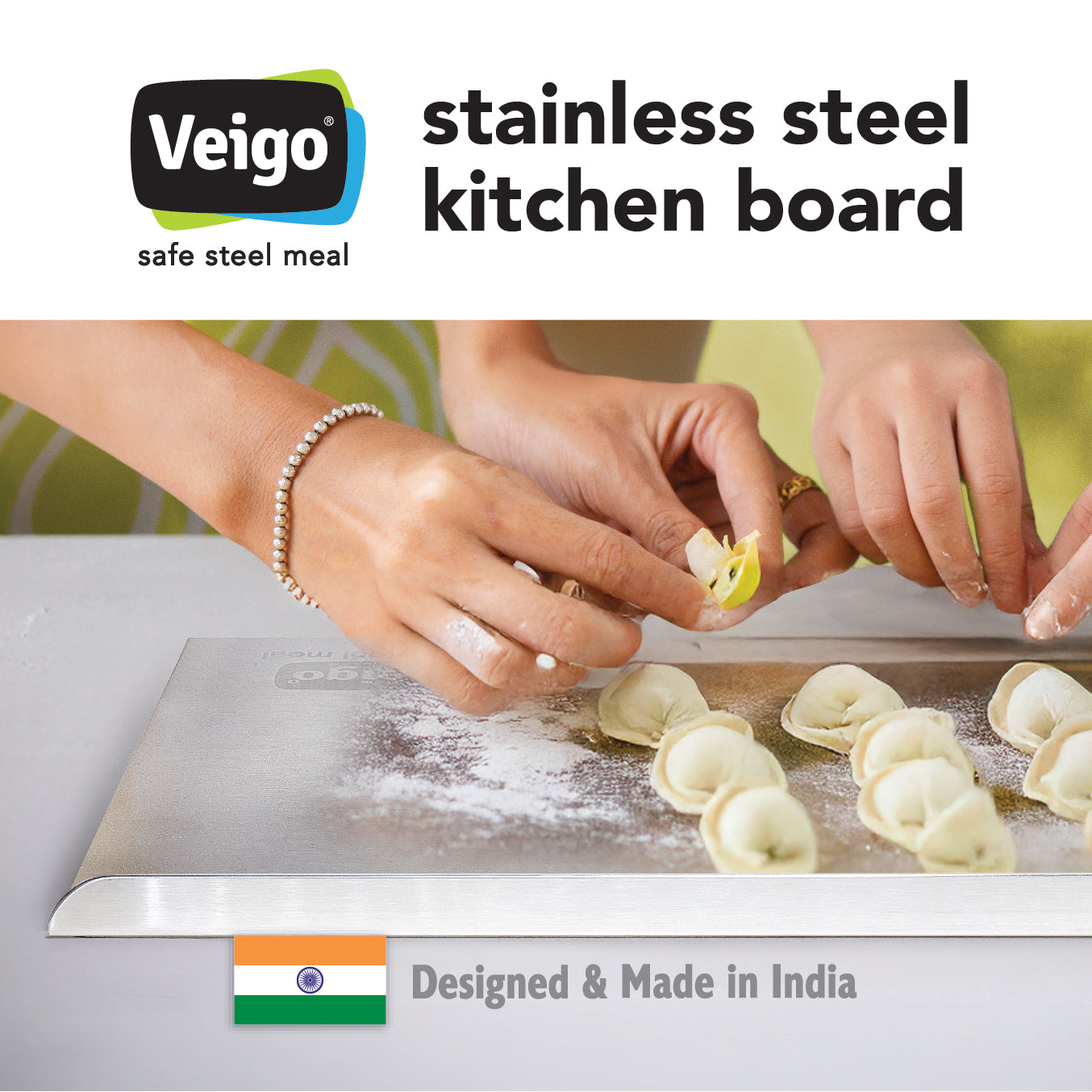 Veigo Stainless Steel Kitchen Board - Veigo Default Title
