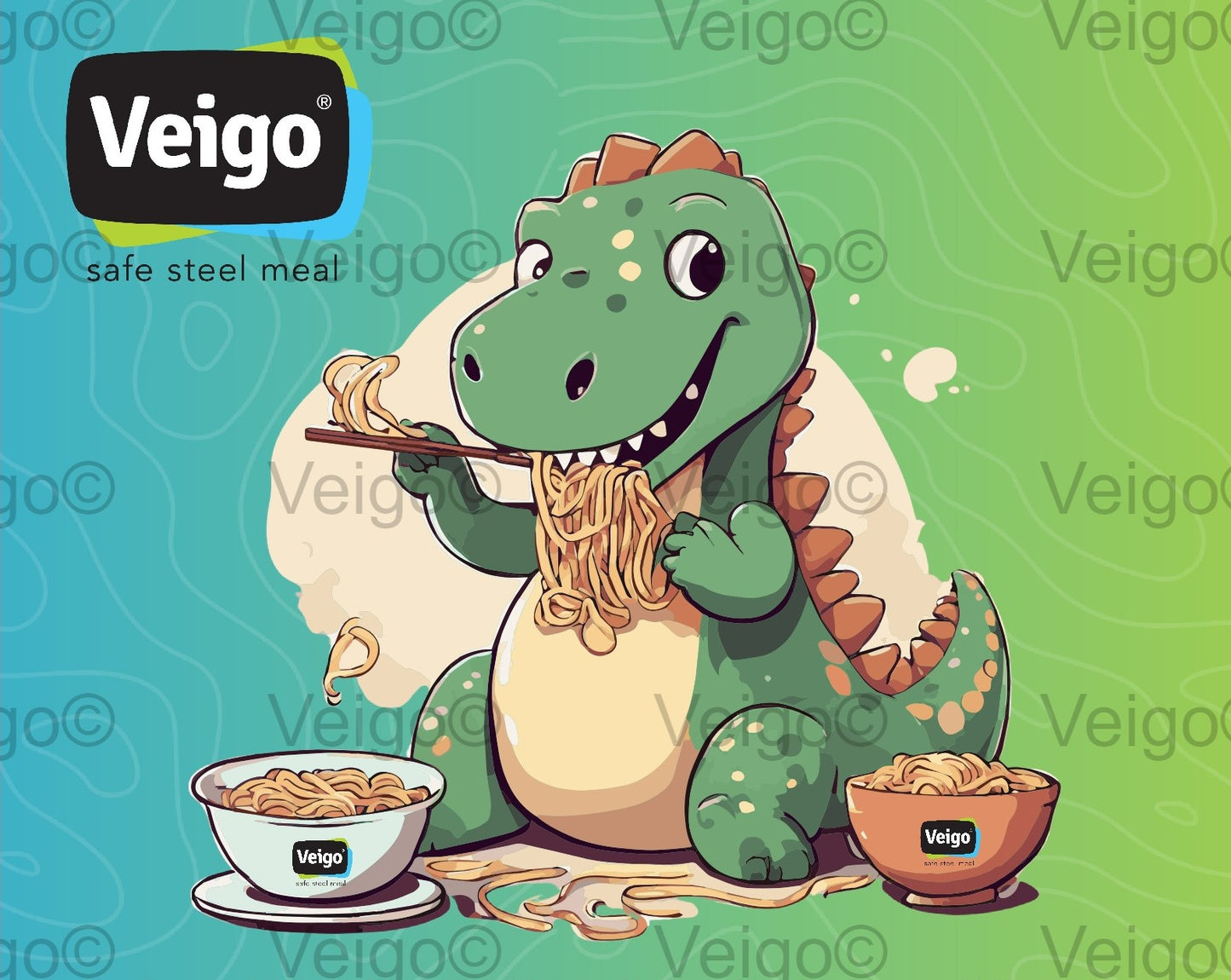 Veigo Skins 🎨- Fun & Waterproof - Veigo Jumbo 950 ml / Dino