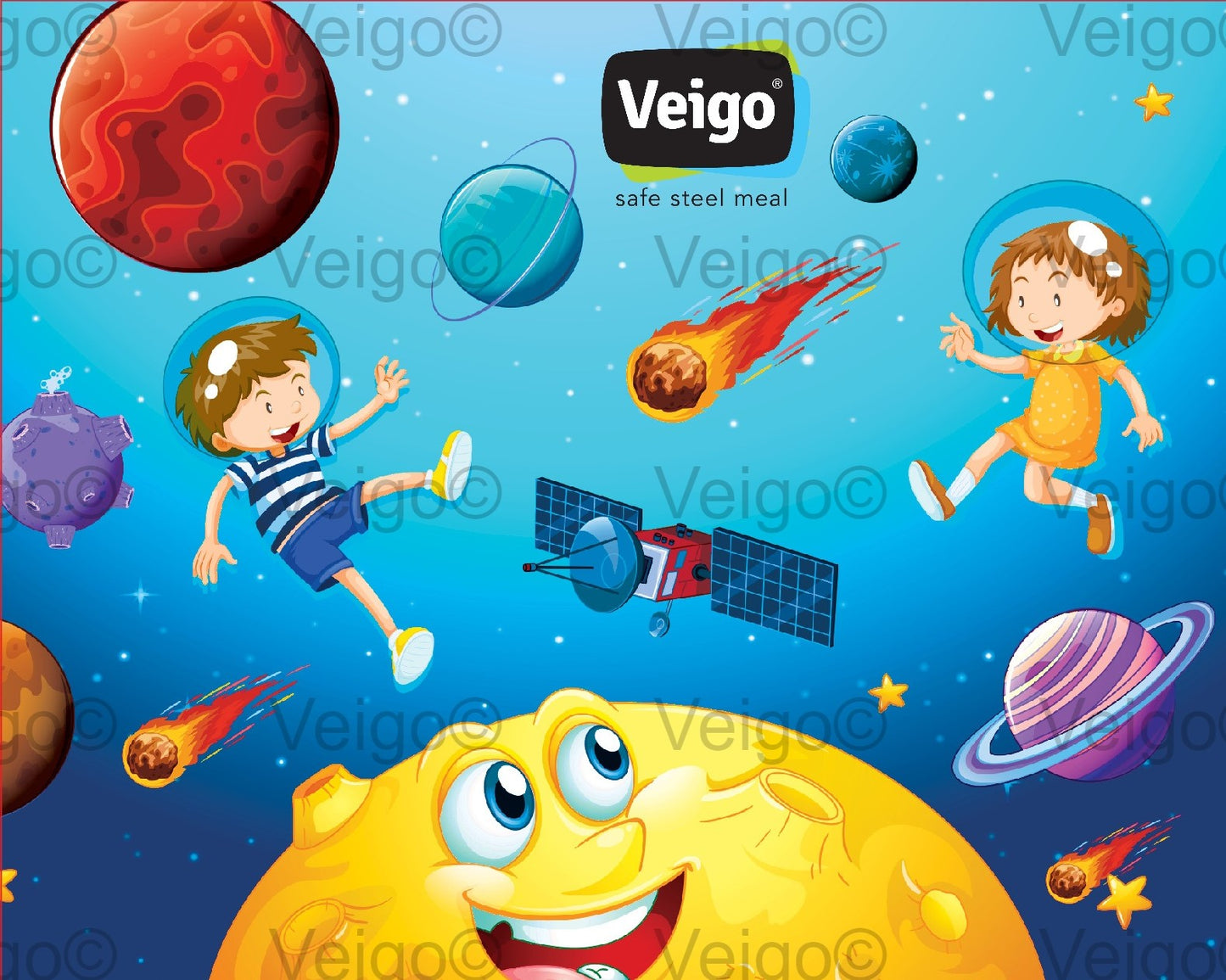 Veigo Skins 🎨- Fun & Waterproof - Veigo Jumbo 950 ml / Space Kids