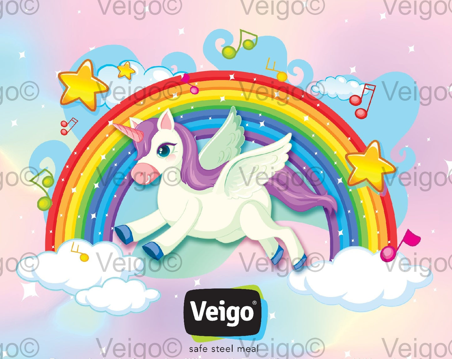 Veigo Skins 🎨- Fun & Waterproof - Veigo Large 630 ml / Unicorn
