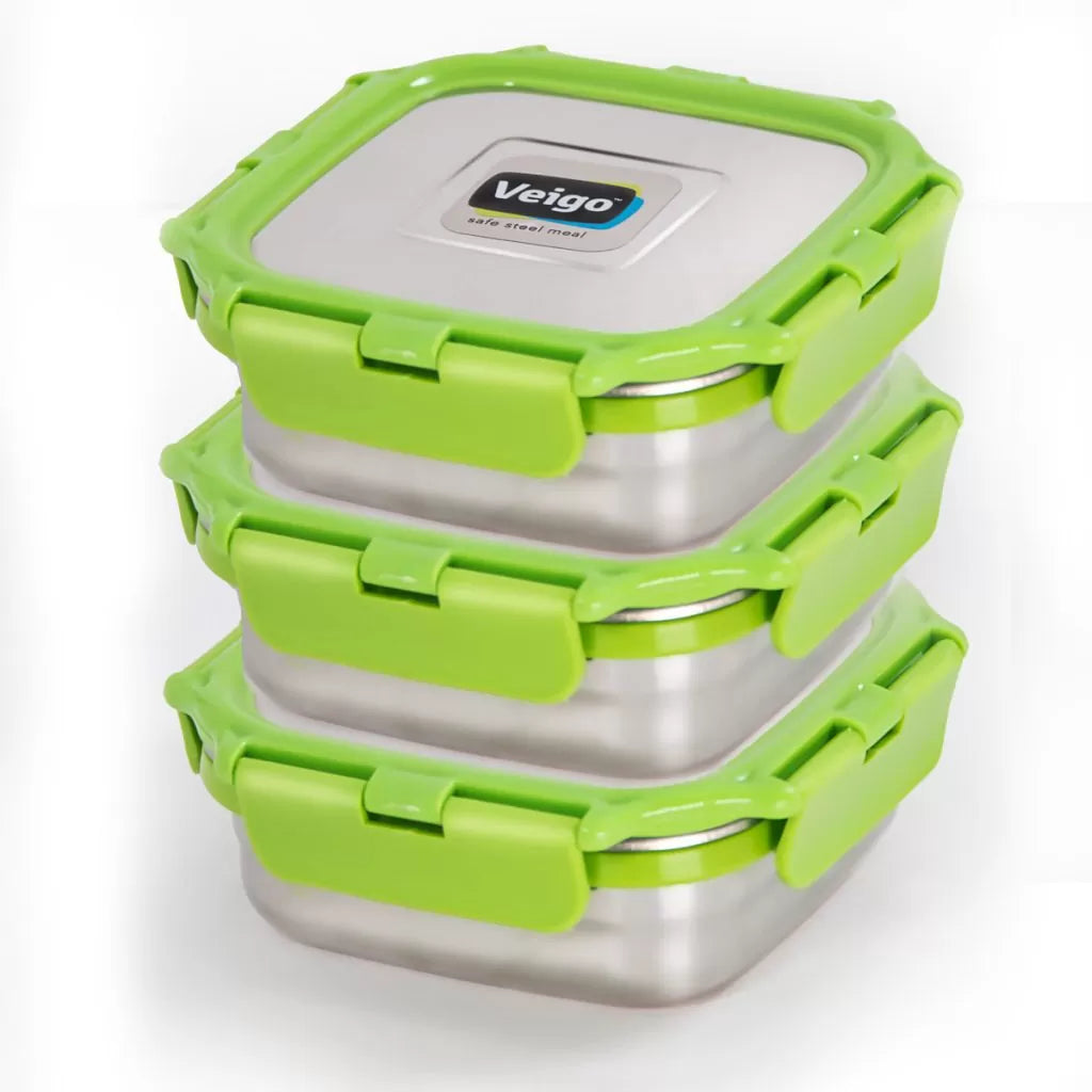 Veigo LunchBoss Combo- Tower of 3 in Lunch Bag