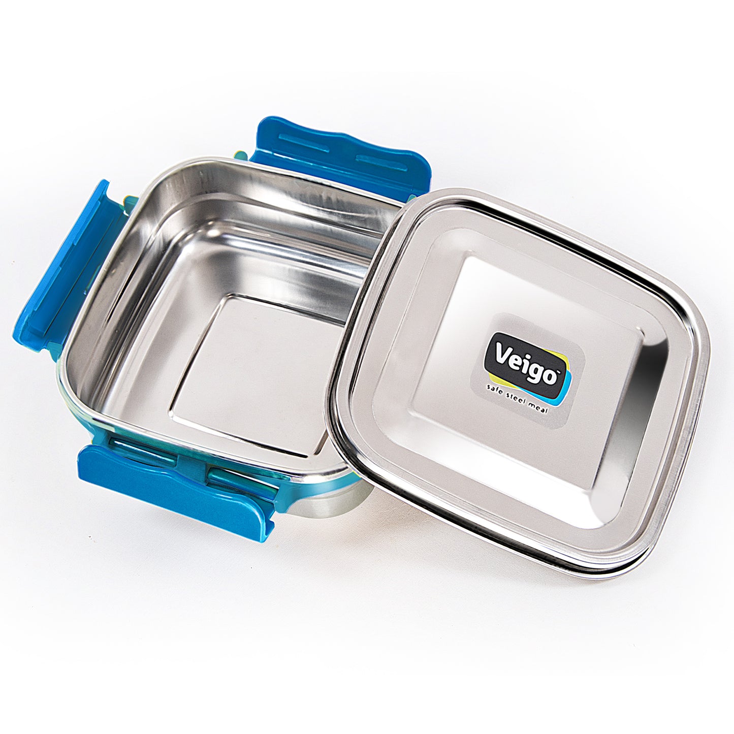 Veigo MaxoSteel Medium Stainless Steel Snack Box - Veigo Red / Single
