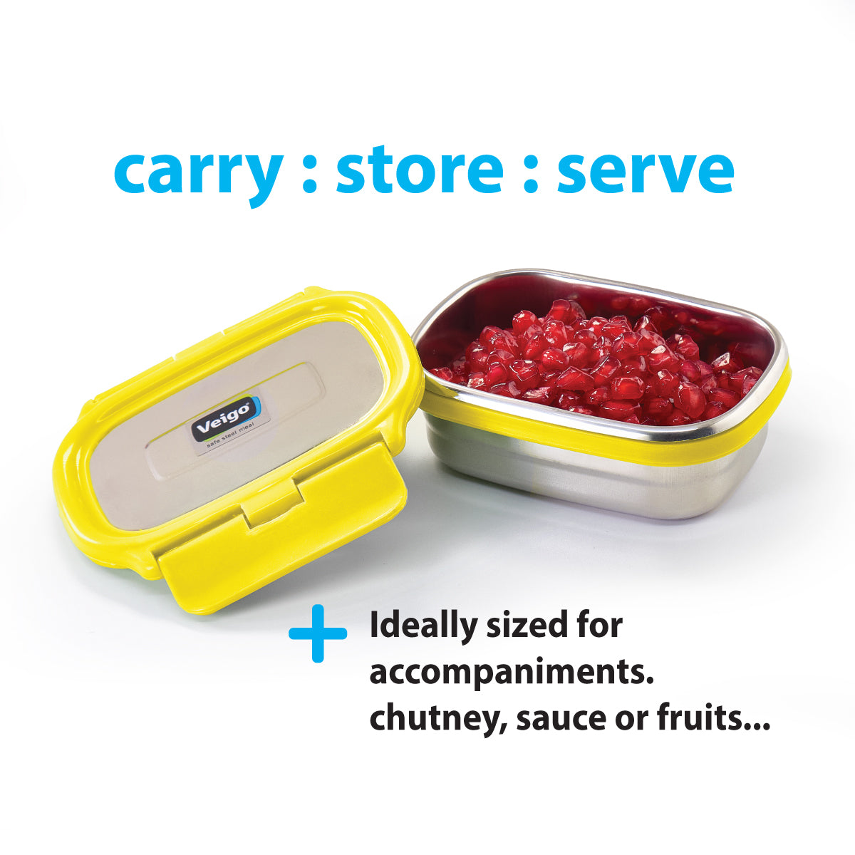 Veigo Small 180ml Container | Leakproof Steel Dabbi