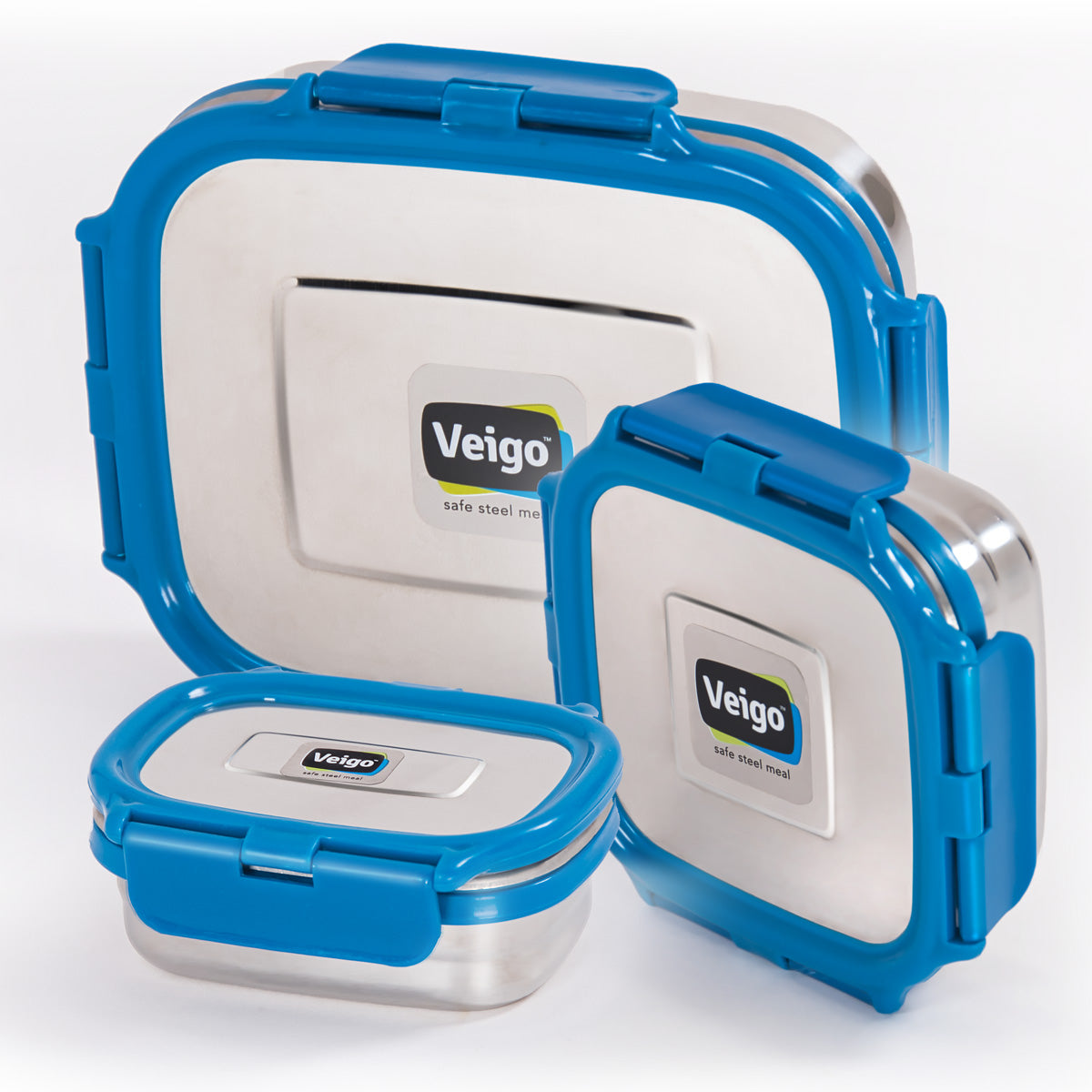 Veigo LARGE Steel Lunch Box - veigolunchboxes