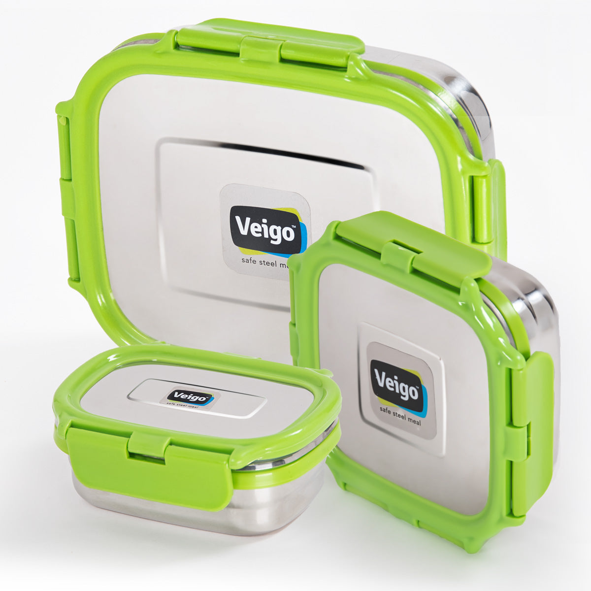 Veigo LARGE Steel Lunch Box - veigolunchboxes