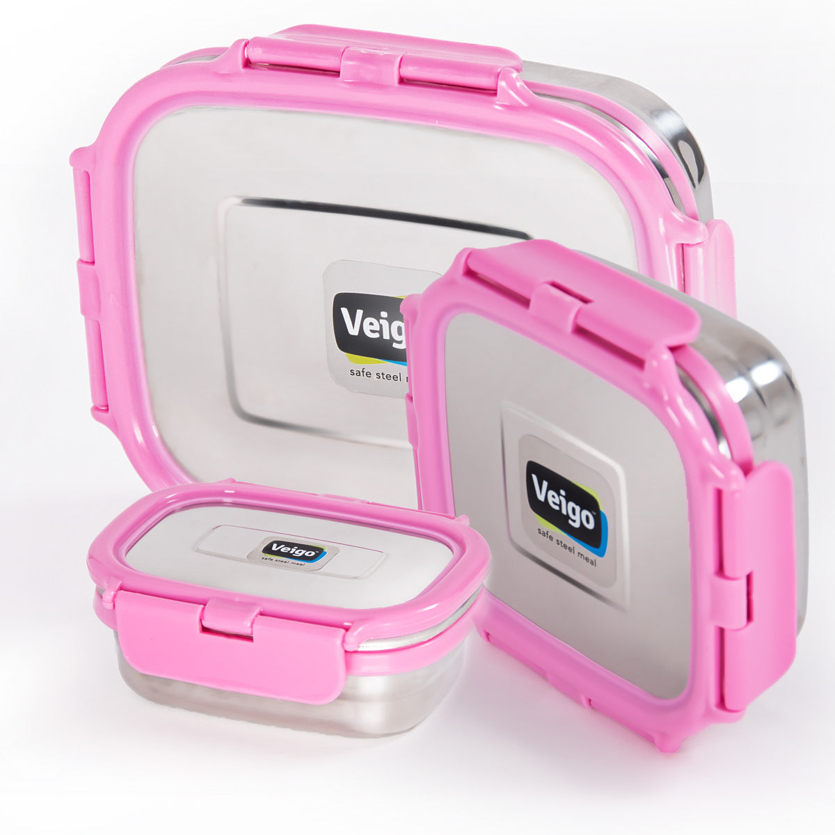 Veigo LARGE Steel Lunch Box - veigolunchboxes