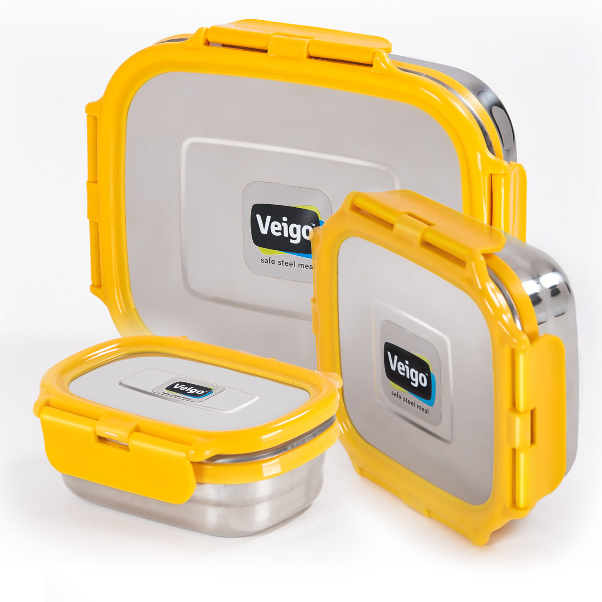 Veigo LARGE Steel Lunch Box - veigolunchboxes