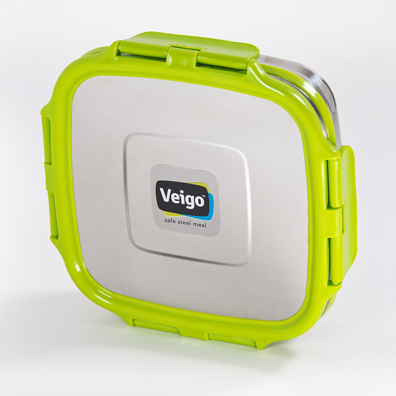 Veigo SANDWICH Steel Lunch Box - Veigo Single Piece / Green