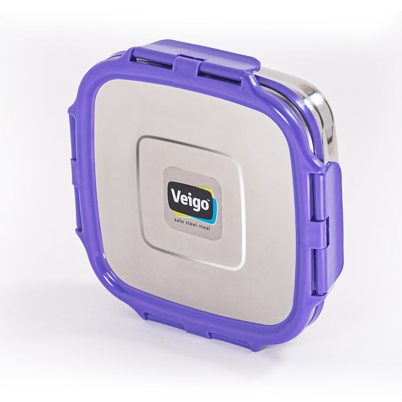 Veigo SANDWICH Steel Lunch Box - Veigo Single Piece / Violet