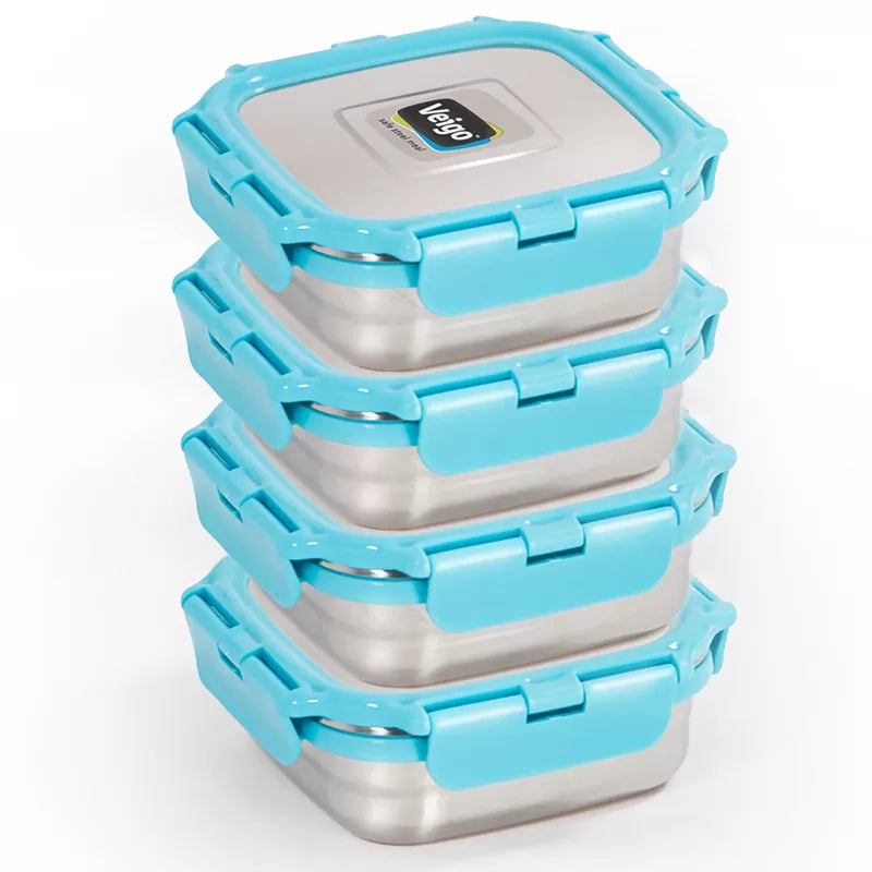 Veigo LunchBoss Combo- Tower of 4 in a Lunch Bag - veigolunchboxes