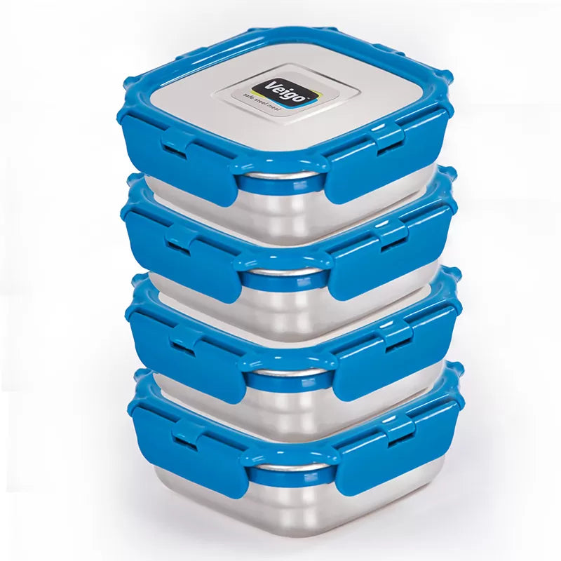 Veigo LunchBoss Combo- Tower of 4 in a Lunch Bag - veigolunchboxes