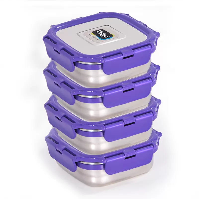 Veigo LunchBoss Combo- Tower of 4 in a Lunch Bag - veigolunchboxes