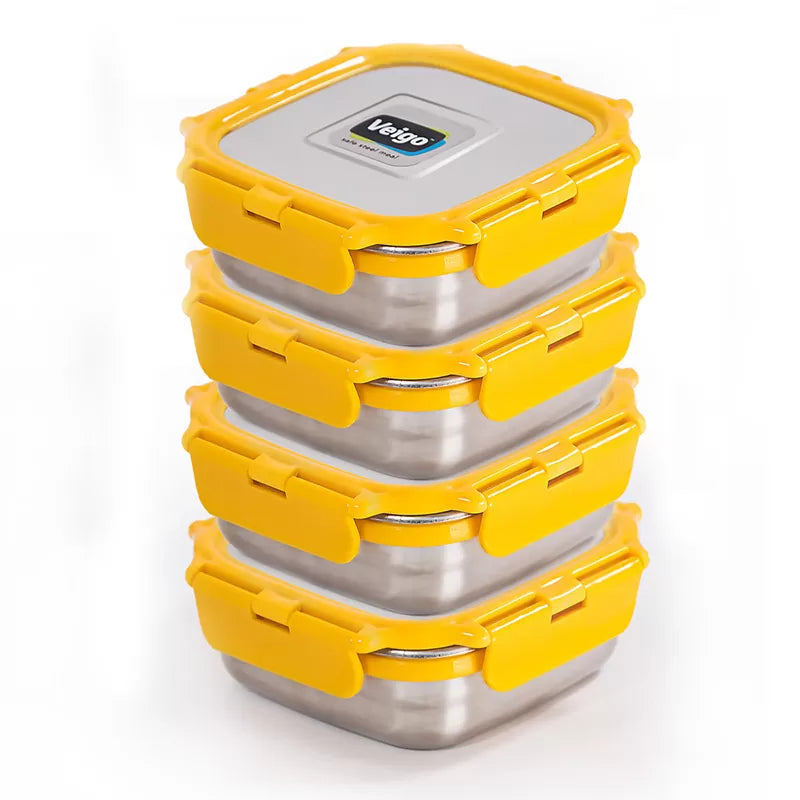 Veigo LunchBoss Combo- Tower of 4 in a Lunch Bag - veigolunchboxes