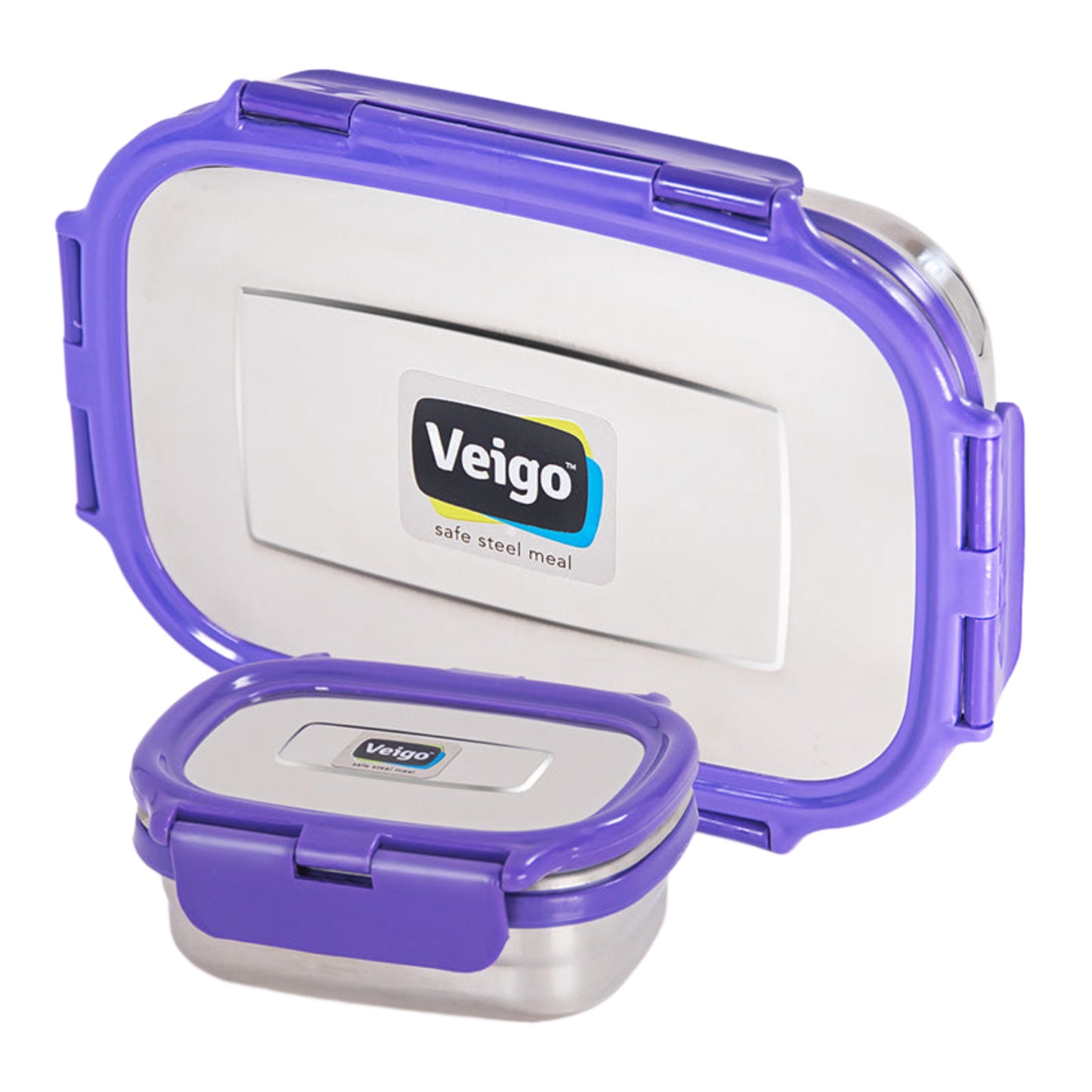 Veigo Jumbo Lunch Box w/ Veg Box - Veigo Violet / Original
