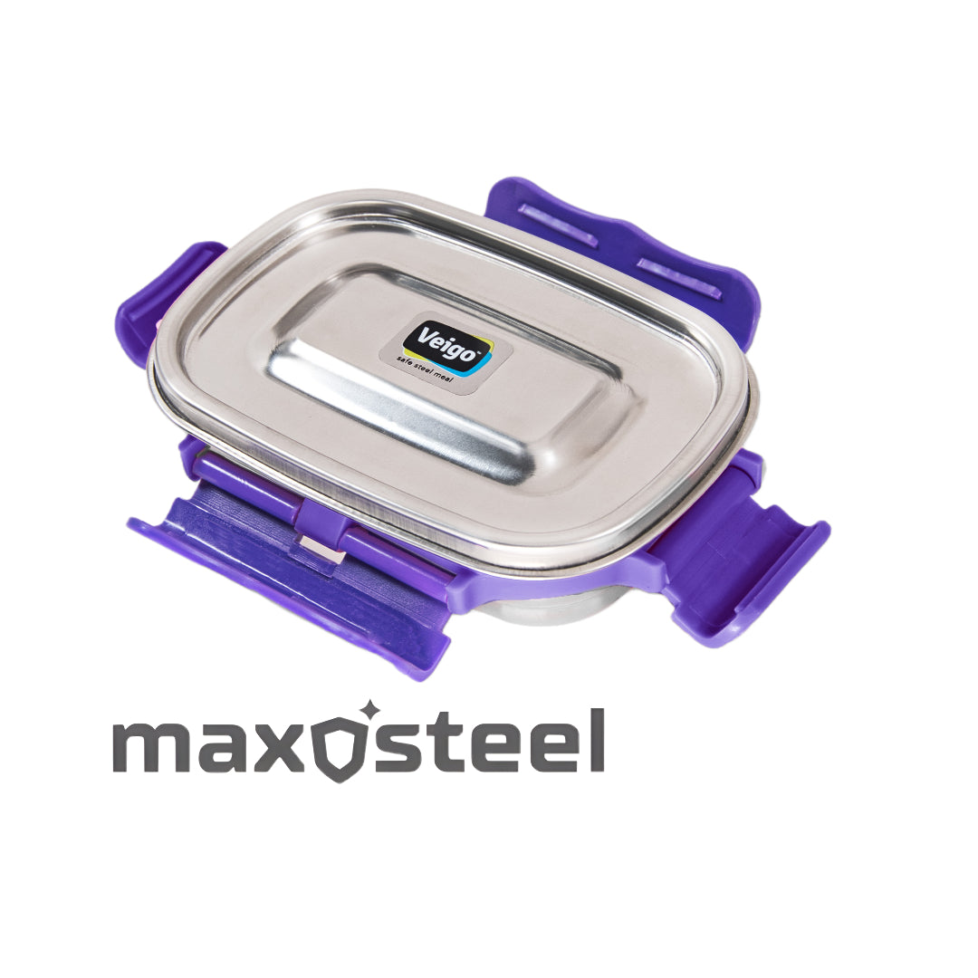 Veigo MaxoSteel SMALL Veg Box - veigolunchboxes