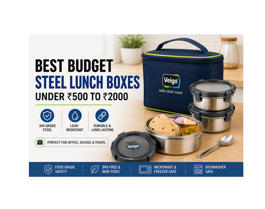Best Budget Steel Lunch Boxes Under ₹500 to ₹2000