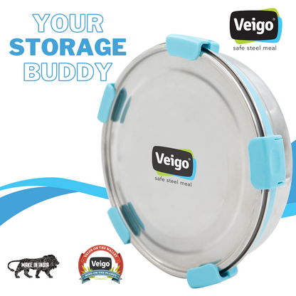 Veigo Maxosteel Round Storage Box- Set of 3