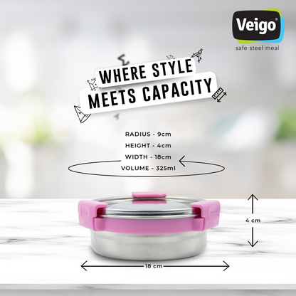 Veigo Maxosteel Round Storage Box- Set of 3