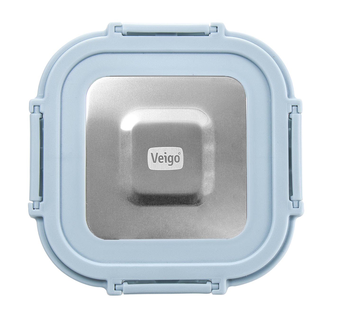 Veigo Pure and Sure | SQUARE | Borosilicate Glass Container with Stainless Steel Lid - veigolunchboxes