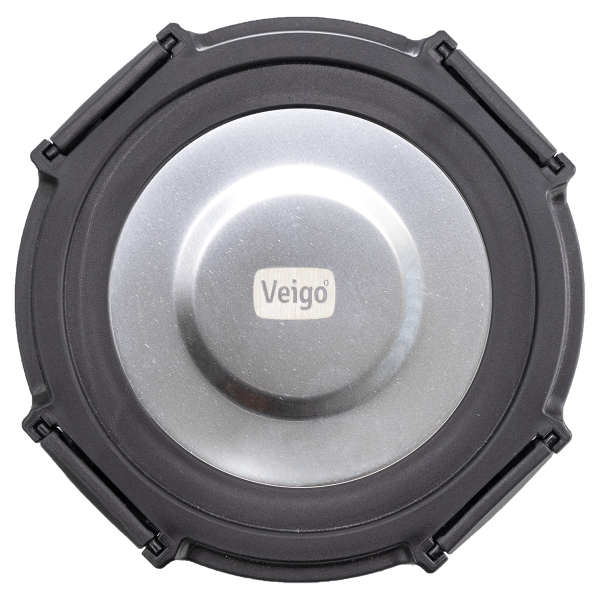 Veigo Pure and Sure | ROUND | Borosilicate Glass Container with Stainless Steel Lid