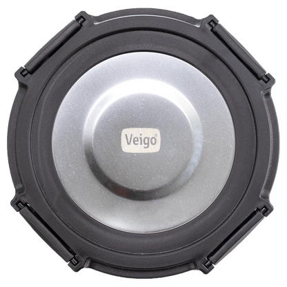 Veigo Pure and Sure | ROUND | Borosilicate Glass Container with Stainless Steel Lid