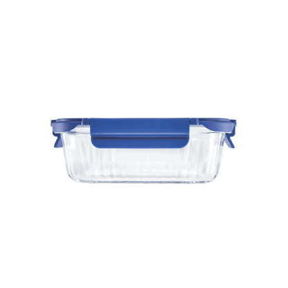 Veigo See & Serve |RECTANGLE| Glass Container w/ Glass Lid