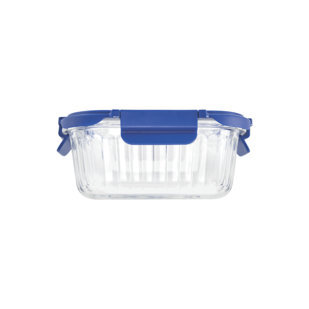 Veigo See & Serve |SQUARE| Glass Container w/ Glass Lid