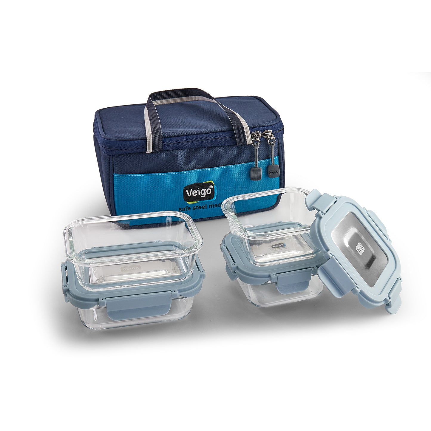 Veigo Glass Executive - Set of 4(Rec+ Square) in an Insulated Pouch