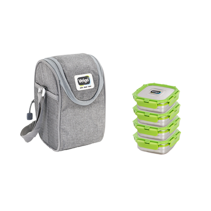 Veigo LunchBoss Combo- Tower of 4 in a Lunch Bag