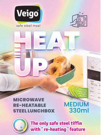 Veigo HeatUp Medium ( Microwave Safe) - veigolunchboxes