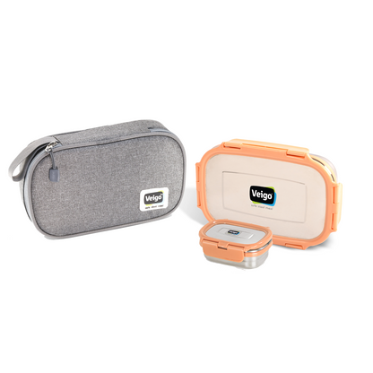 Veigo Jumbo Lunch Box w/ Veg Box