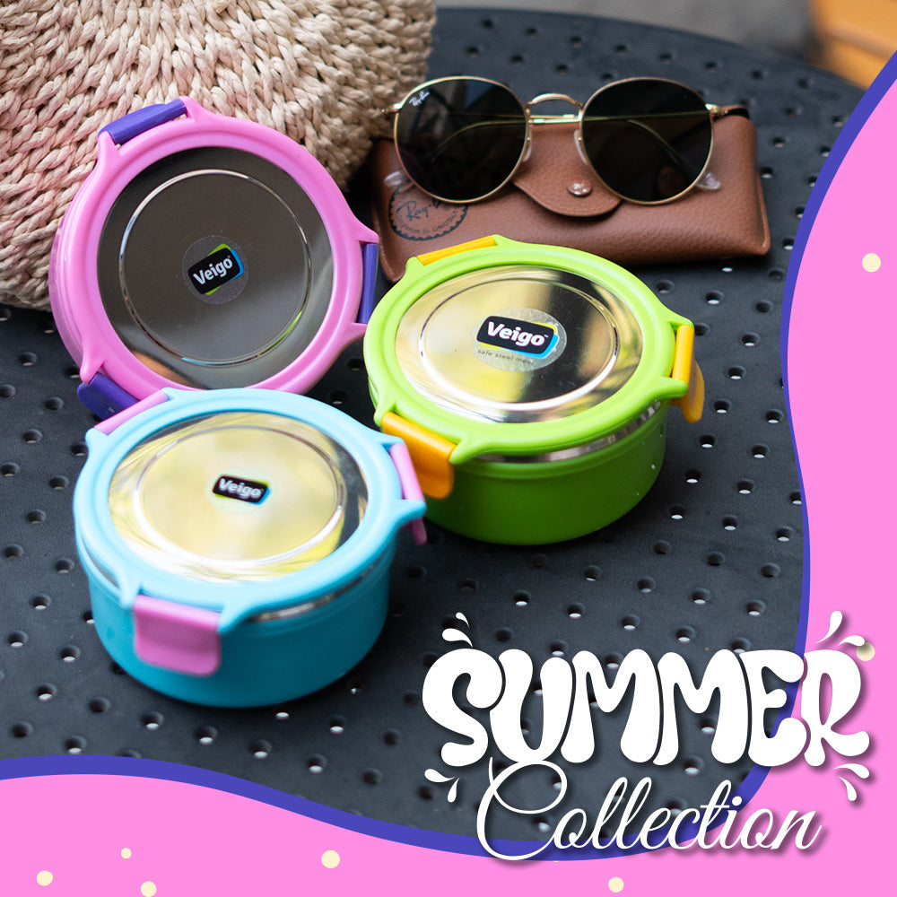 Summer Special Round Snacks Box: Airtight & Fresh